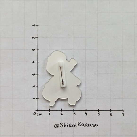 Kawaii One Piece Anime Acrylic Pins Set of 6 NEW - Picture 3 of 13